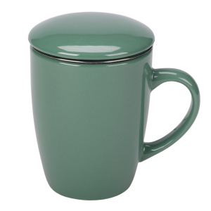 Kubek KOLOR 330ml z zaparzaczem GREEN RAVI